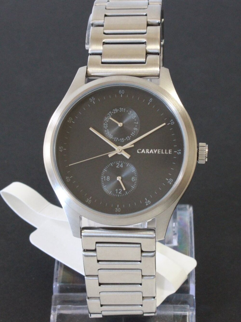 Caravelle Men's Min Max Casual Watch By Bulova Date Indicator 24-Hr Dial 41mm - Picture 3 of 12